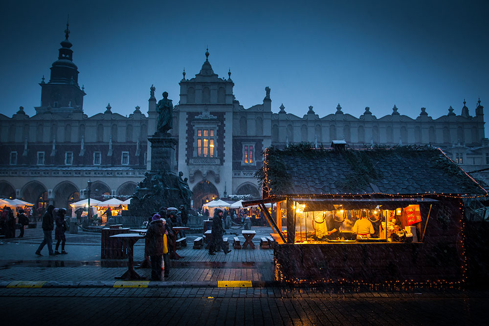 Photographing Krakow´s main market square